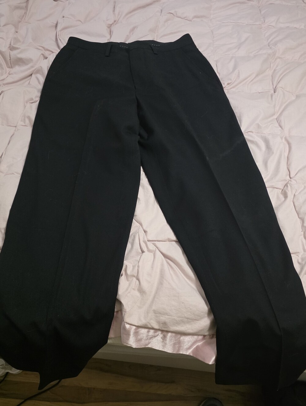Men's Black Dress Pants - Classic Straight Fit